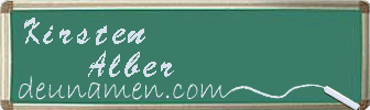 Kirsten Alber Visitenkarte